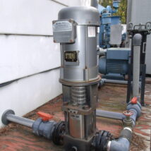 Water Pump - Grunfos Pump B 9441, 84 gpm, 230 max PSI,  5 hp Baldour Motor, 230/460 volts , 12/6 amps, Unit #3